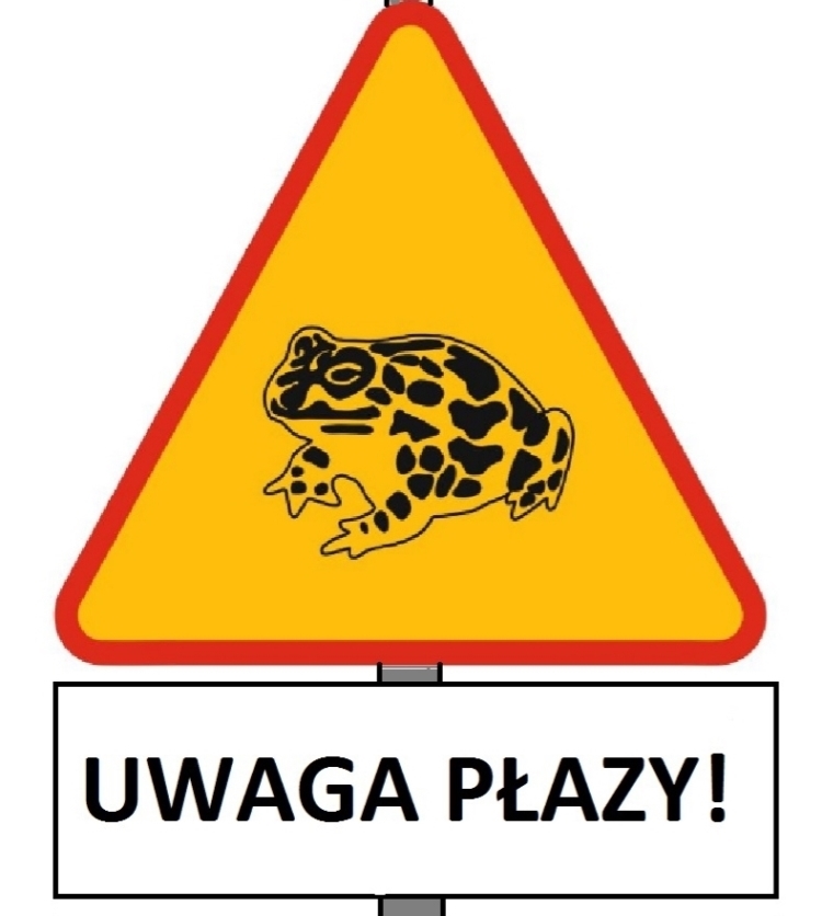 Migracja płazów - znak Migracja płazów - znak