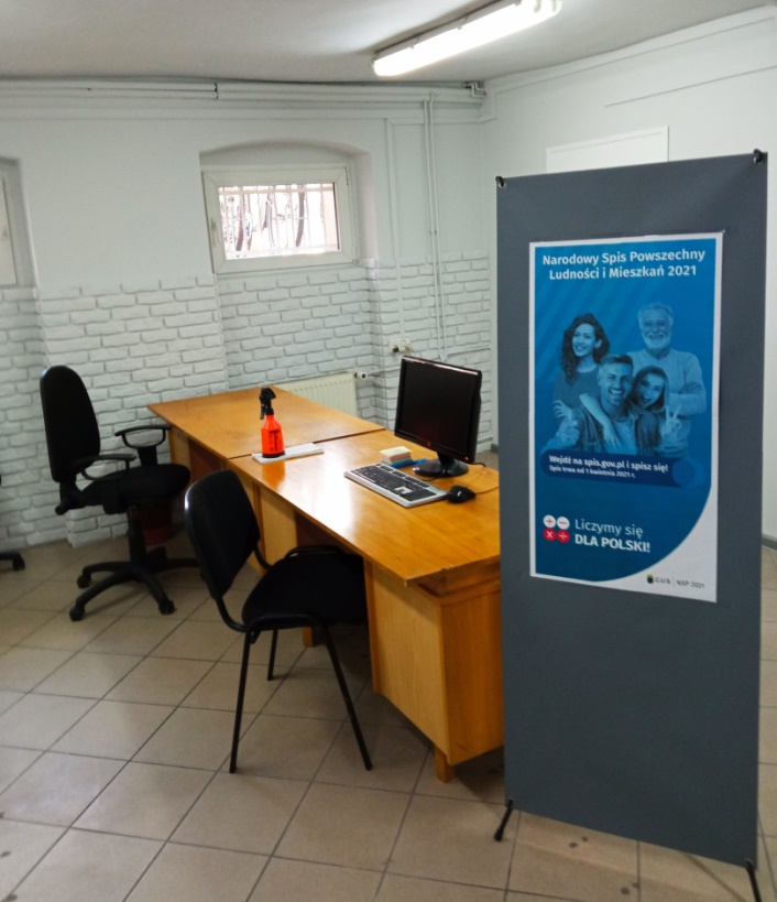 Grafika - Narodowy Spis Powszechny - pomieszczenie