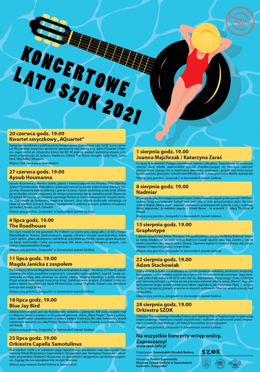 Plakat - Koncertowe Lato SzOK