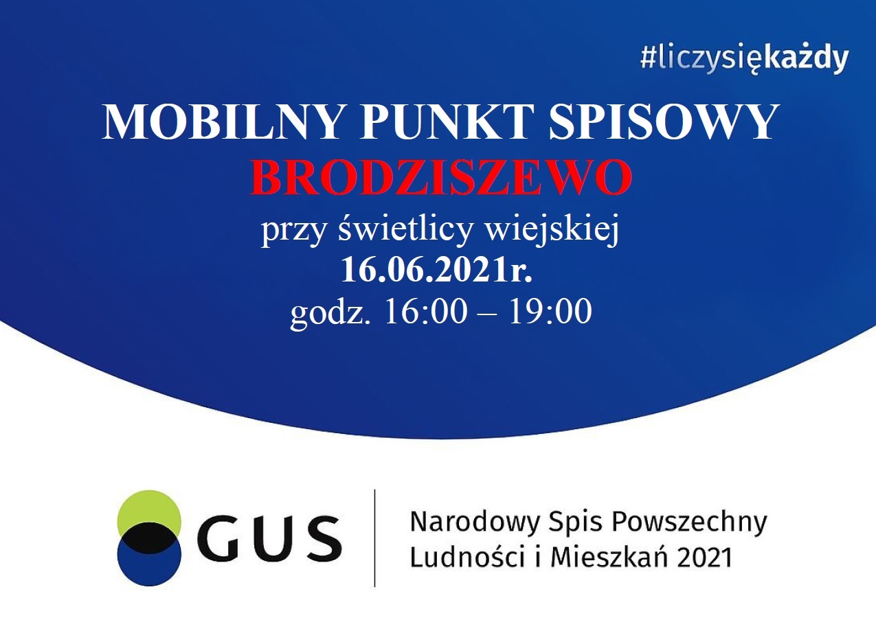 Grafika - Mobilny punkt spisowy - Brodziszewo