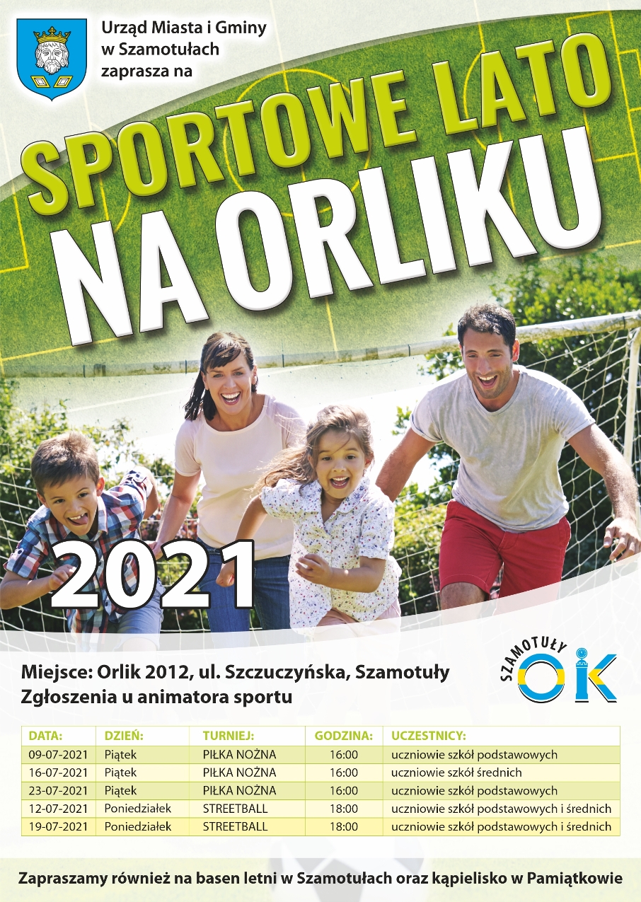 Plakat - Sportowe Lato na Orliku.