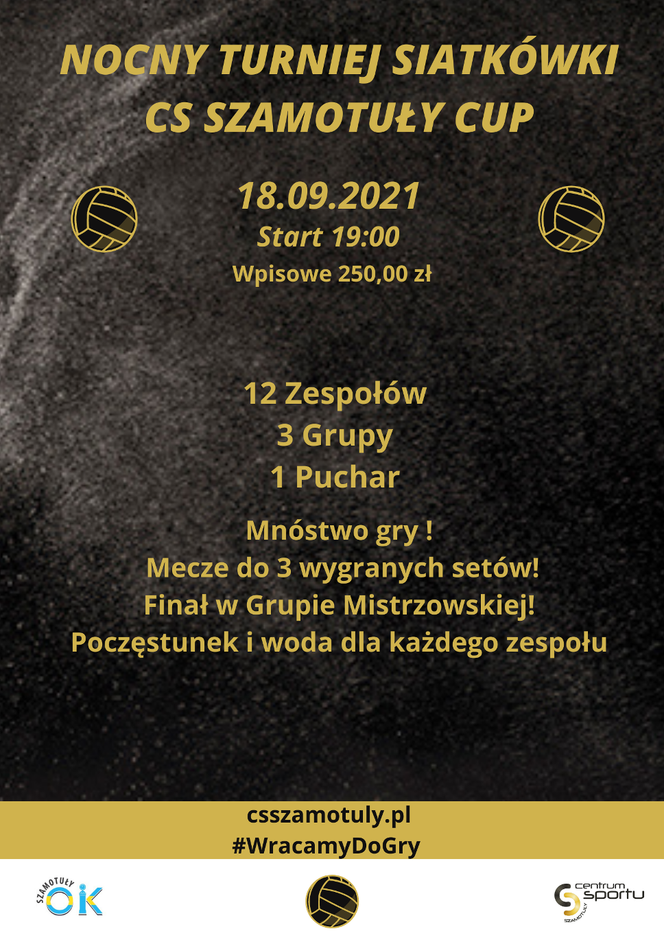 Plakat - Nocny turniej siatkówki Plakat - Nocny turniej siatkówki