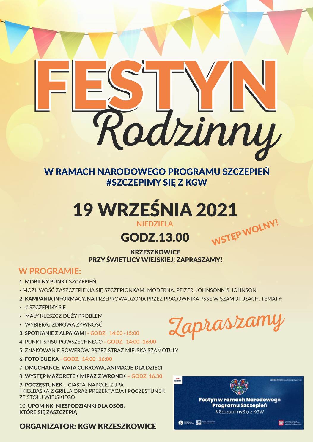 Plakat - Festyn w Krzeszkowicach