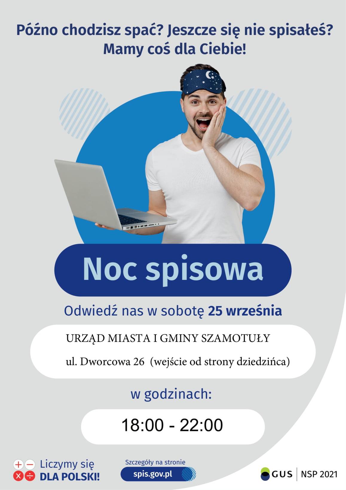 Plakat - Noc Spisowa Plakat - Noc Spisowa