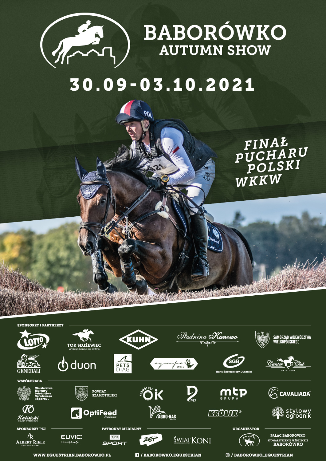 Plakat - Międzynarodowe zawody WKKW w Baborówku Plakat - Międzynarodowe zawody WKKW w Baborówku