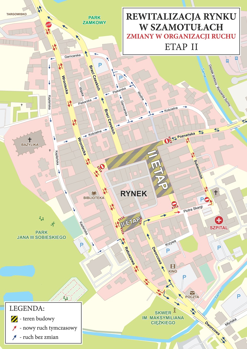 Grafika - zmiana organizacji ruchu - Rynek