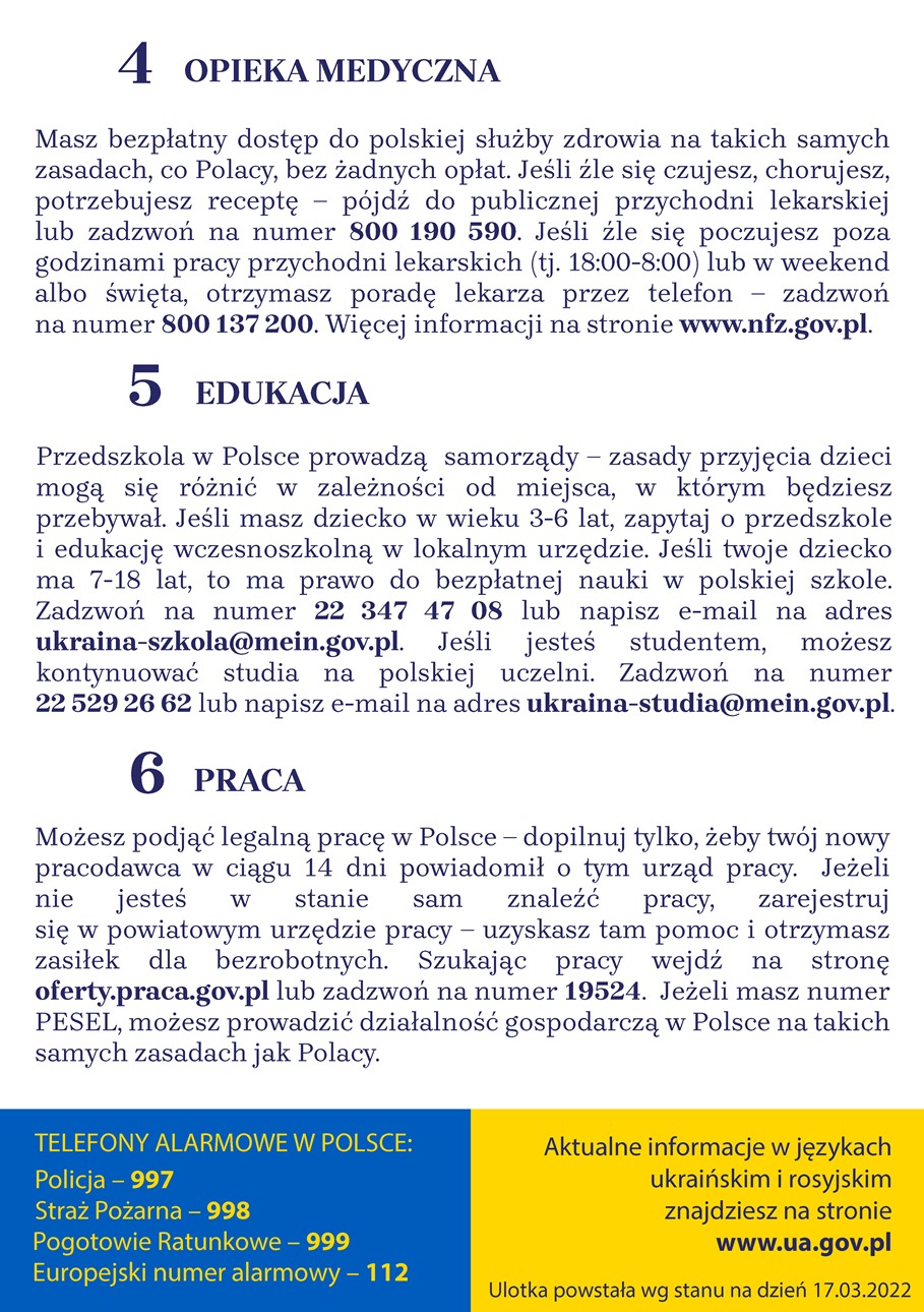 Grafika - ulotka Kancelaria Prezydenta RP