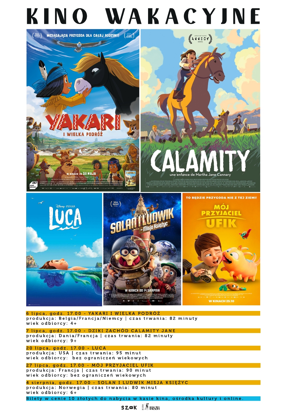 Plakat - Kino Wakacyjne