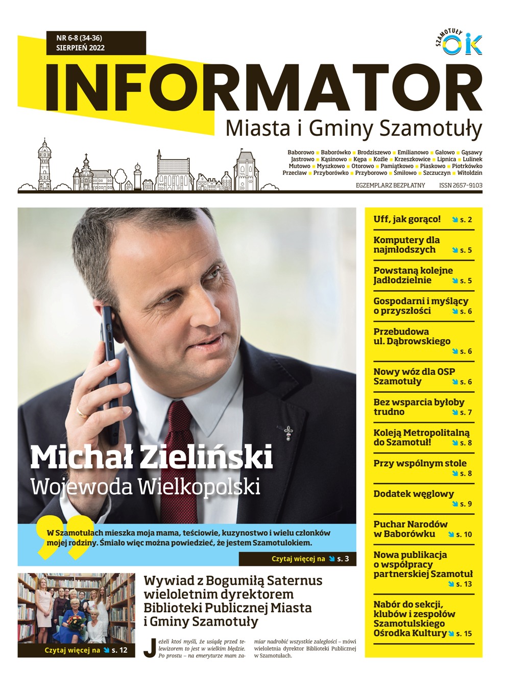 Grafika - Pierwsza Strona Sierpniowego Informatora Grafika - Pierwsza Strona Sierpniowego Informatora