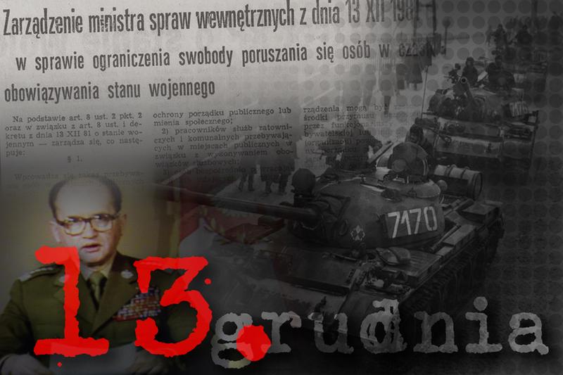 Grafika - Rocznica wprowadzenia stanu wojennego