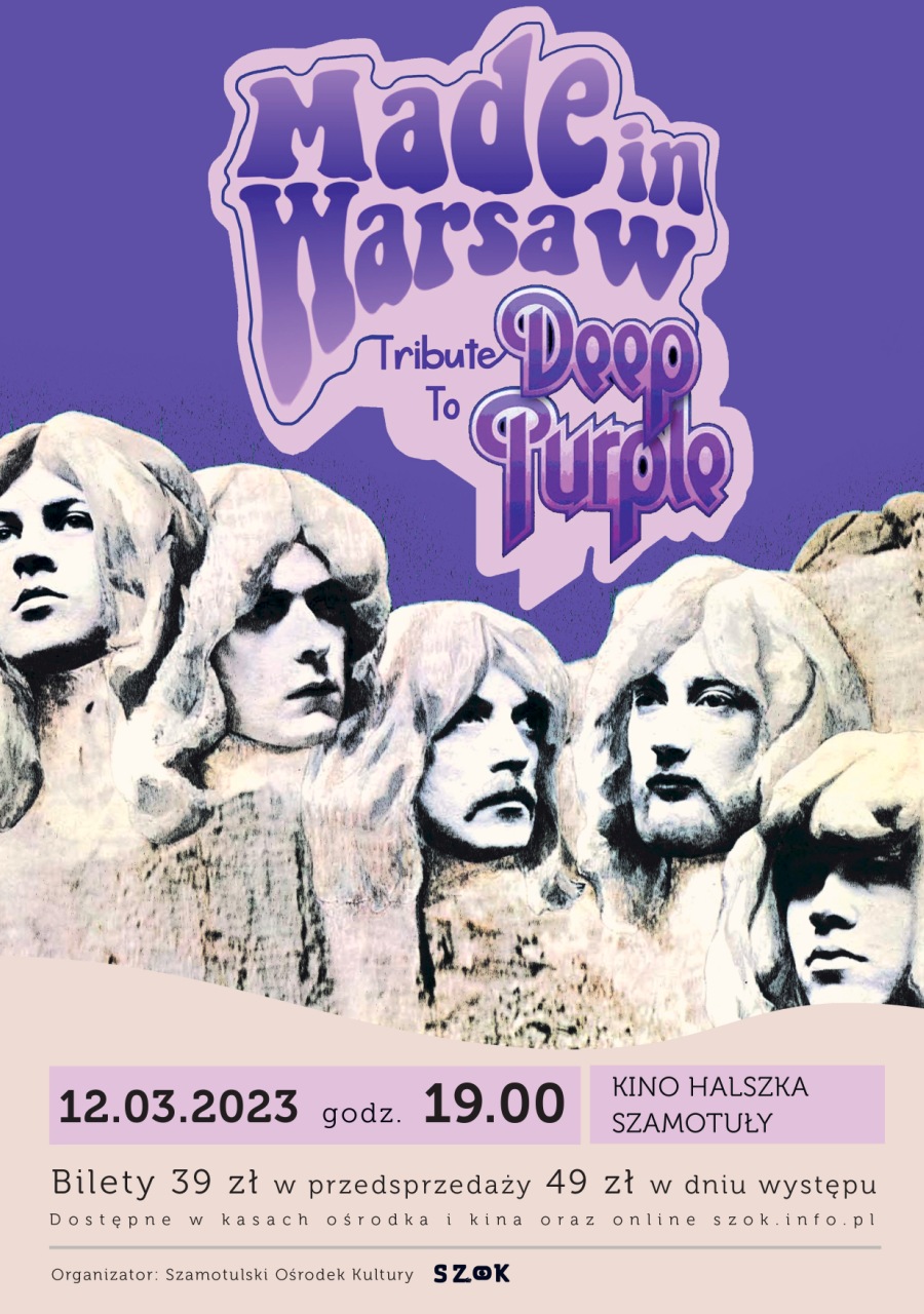 Plakat - Made in Warsaw - Tribute to Deep Purple