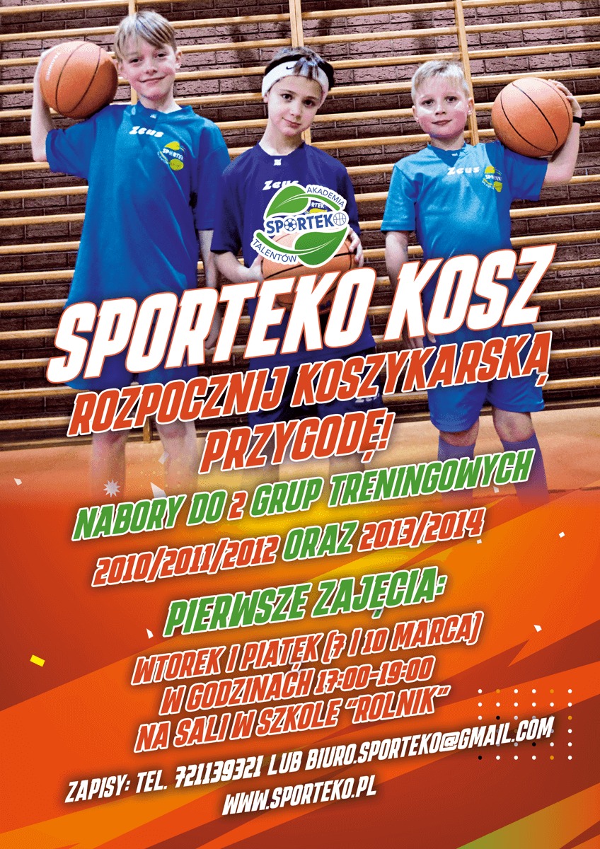Plakat - SportEko - Sekcja Koszykówki