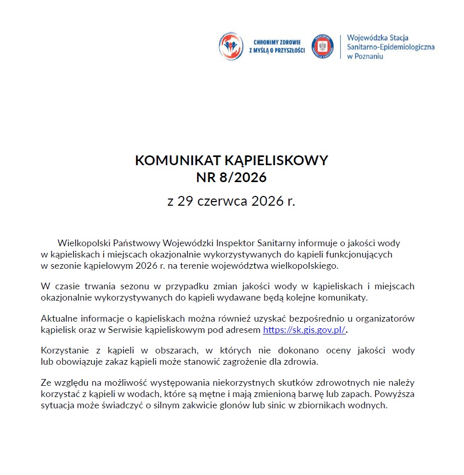 treść komunikatu