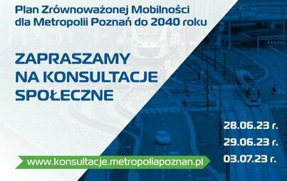 Zdjęcie do Konsultacje społeczne Metropolii Poznań