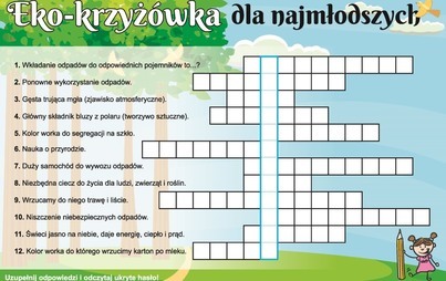 Zdjęcie do Rozwiązanie krzyż&oacute;wki &ndash; EkoSzamotuły!