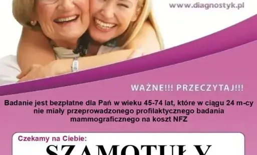 Zdjęcie do BEZPŁATNA MAMMOGRAFIA