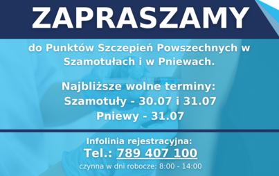 Zdjęcie do Wolne terminy szczepień!