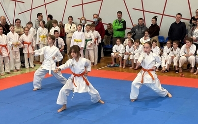 Zdjęcie do Grad medali dla karatek&oacute;w z Szamotuł