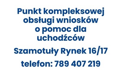 Zdjęcie do Punkt obsługi wniosk&oacute;w - pomoc dla uchodźc&oacute;w