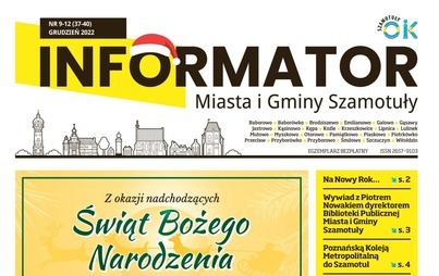 Zdjęcie do GRUDNIOWY INFORMATOR