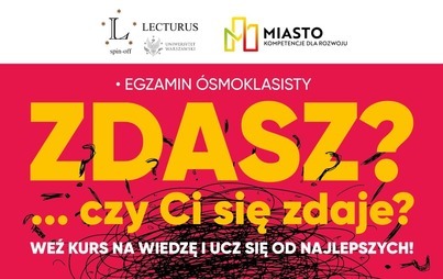 Zdjęcie do KURSY DLA MATURZYST&Oacute;W I &Oacute;SMOKLASIST&Oacute;W