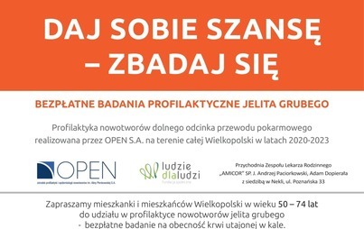 Zdjęcie do Daj sobie szansę - zbadaj się!