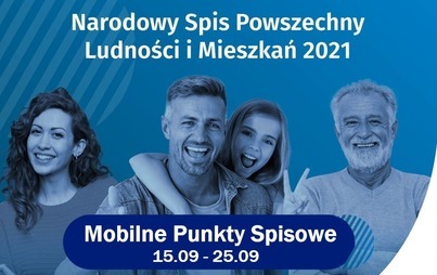 Zdjęcie do MOBILNE PUNKTY SPISOWE - II POŁOWA WRZEŚNIA - ZOSTAŁO 15 DNI