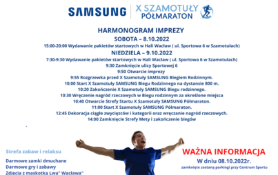 Zdjęcie do SZAMOTUŁY SAMSUNG P&Oacute;ŁMARATON JUŻ W TEN WEEKEND